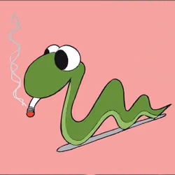 cobra fumando