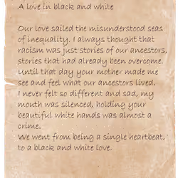 A love in black and white 