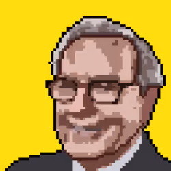 Warren Buffet Pixelated