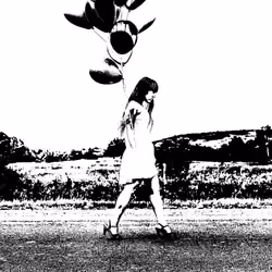 Silho #5 - Girl with Balloons
