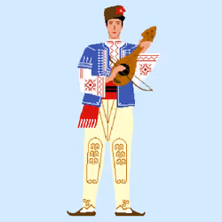 A bachelor costume from Sofia region