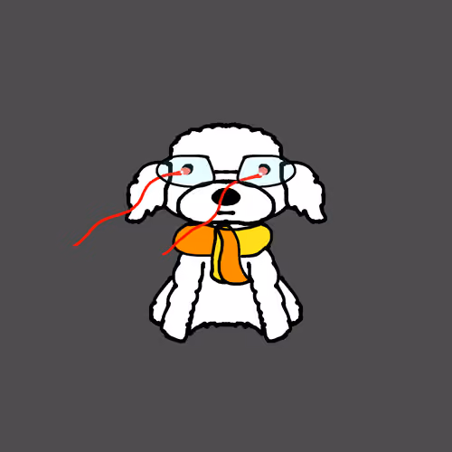 Peachy Poodle #1709