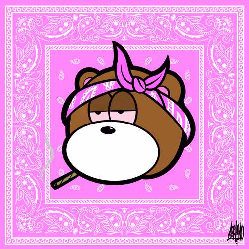 UNKNOWN βEAR #022 (Gang ver. PINK )