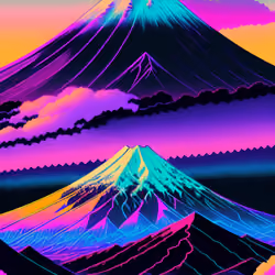 Surrealism Mount Fuji