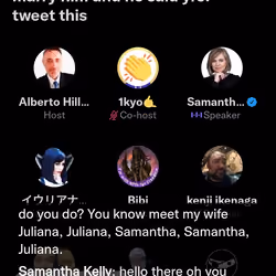 The NFT Wedding of the year on @twitterspaces