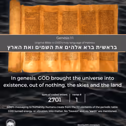 PASUK Verse Genesis 1:1 T2 #37/111