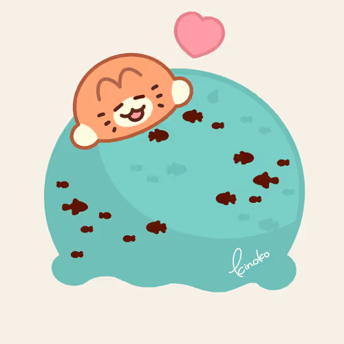 Mikan Neko #26 Chocolate Mint Ice Cream Dream