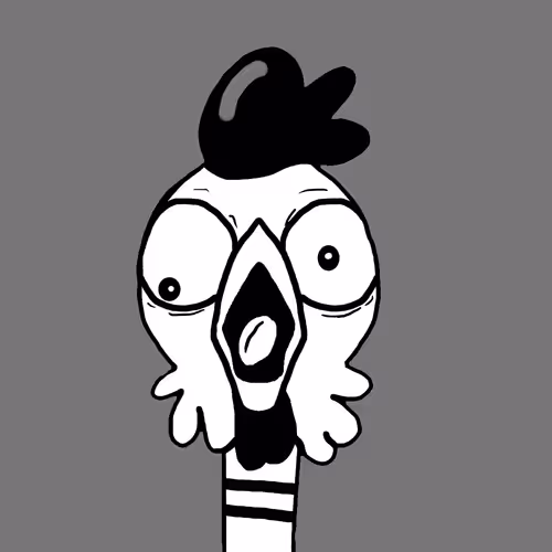 Terrified chicken Mime #11