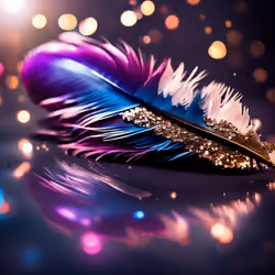 Glitter feathers 03