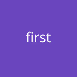 first