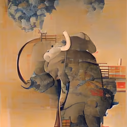 Abstract (AI)nimal Art #9