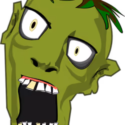 zombie art 3d face