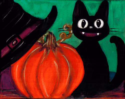 Halloween Black Cat