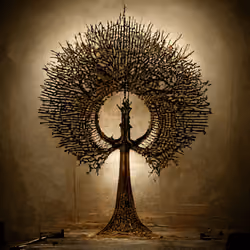 Troweled Earth Tree #19