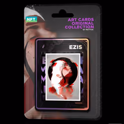 3D card Ezis illustration (Glitched version)