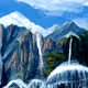 Mountains and Waterfalls