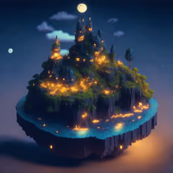 Barbarian Pixel Floating Island #7