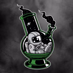 AstroDude in a bong