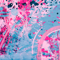 Spheres blue/pink