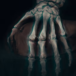 skeleton hand - qlitch #3