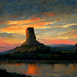 Sunset at Chimney Rock