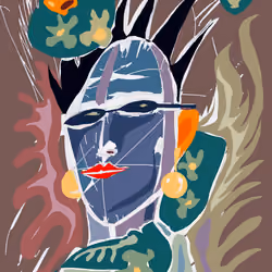 the portrait of the colour women
