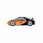 Bugatti Veyron Pixel Car #003