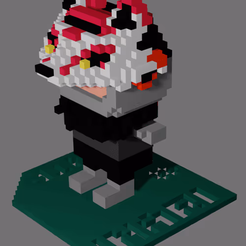 Voxel NTP Kittens #003