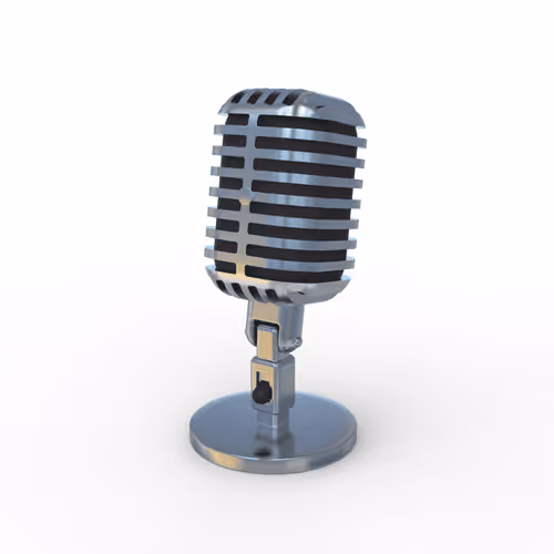 Old fashioned microphone