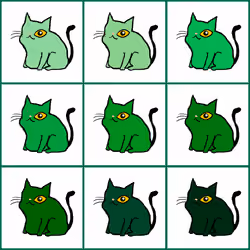 Green cats