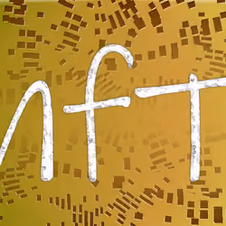 digital artwork with nft initials