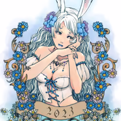 White bunny