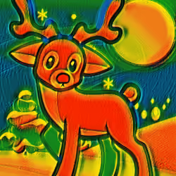 Tye Dye Reindeer
