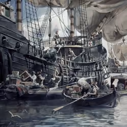 Portuguese traders at Oriente