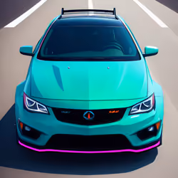 Neon car #3