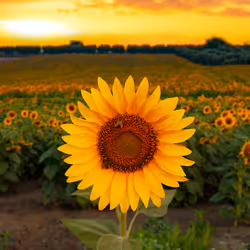 Sunflower bee