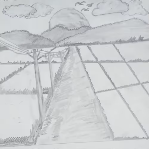 Countryside Vietnam in eyes of a little girl. She is 8 years old.