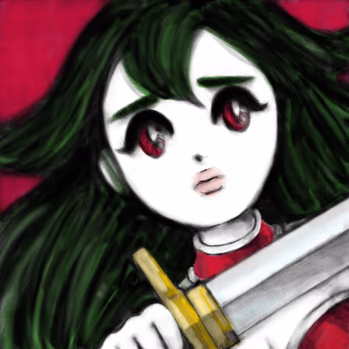 BIKINI WARRIOR Fan art × 不安なおんなのこ【Red version】