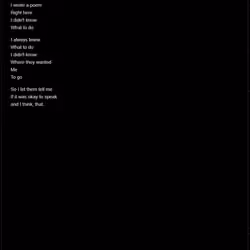 I wrote a poem