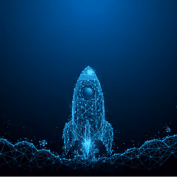 Rocket Flying Space