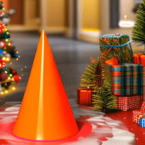 MERRY CHRISTMAS CONE