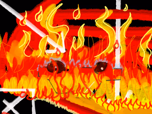 Firey Car Crash
