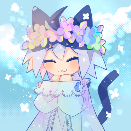 Rainbow color necco-chan #ex:Spring