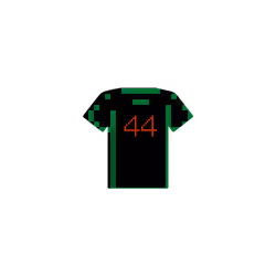 _Black_green #number 44