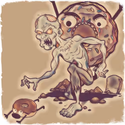 Love between Zombie and Donuts