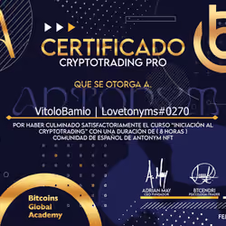 Certificado BGA Antonym NFTs