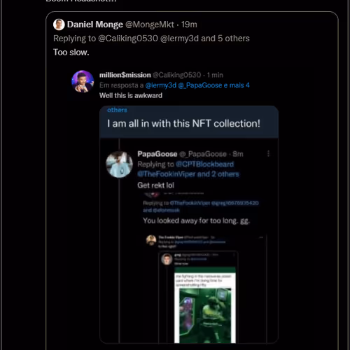 Flame0's Snipe of Elon Musks "Imprisoned for Screenshotting" Status Update Comment Chain