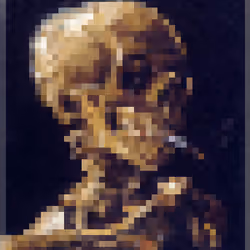 Bumblebeaver Vincent Van Gogh Skull with Cigarette