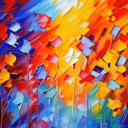 Snowflake of colors