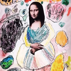 Mona Lisa in the garden